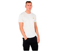 Alpha Industries Men's Basic Small Logo T-Shirt, Vintage White, XL