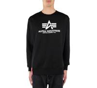 Alpha Industries Men's Basic Sweater Sweatshirt, Black, XXL