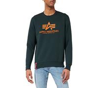 Alpha Industries Men's Basic Sweater Sweatshirt, Dark Petrol, L