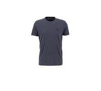 Alpha Industries Basic Small Logo T-Shirt for Men Size L - greyblack/black