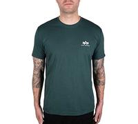 Alpha Industries Men's Basic T Small Logo T-Shirt, Navy Green, M