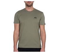 Alpha Industries Men's Basic T Small Logo T-Shirt, Olive, L