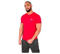 Alpha Industries Men's Basic T Small Logo T-Shirt, Speed Red, 3 XL