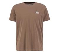 Alpha Industries Basic Small Logo T-Shirt for Men Size L - taupe