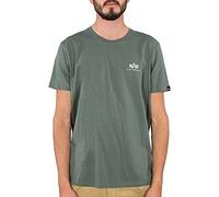 Alpha Industries Men's Basic T Small Logo T-Shirt, Vintage Green, XL
