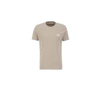 Alpha Industries Men's Basic T Small Logo, Vintage Sand, M