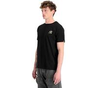Alpha Industries Camo Logo Puff Print Back T-Shirt - Black