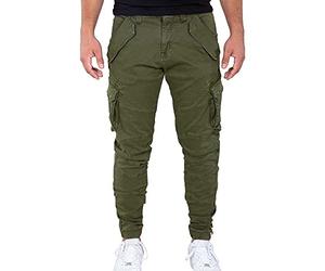 Alpha Industries Mens Combat Lw Trousers for Ladies Casual Pants, Dark Olive, 36W UK