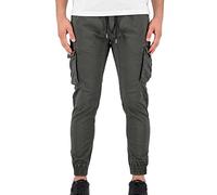 Alpha Industries Cotton Twill Joggers Grey L Men