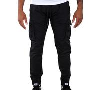 Alpha Industries Men's Cotton Twill Jogger Casual Trousers Pants, Black, M