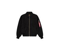 Alpha Industries Men's CWU-36/P Canvas Light Bomber Jacket, Black, S