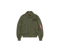 Alpha Industries CWU-36/P TT Light Bomber Jacket Bomber Jackets for Men Size L - dark olive