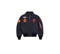 Alpha Industries Men's CWU-45/P Devils Brigade Bomber Jacket, Iron Grey, 3XL