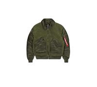 Alpha Industries Men's CWU-45/P Teddy MOD Bomber Jacket, Dark Olive, XXL