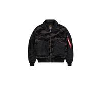 Alpha Industries Men's CWU-45/P Teddy MOD Camo Bomber Jacket, Black Camo, XXL