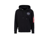 Alpha Industries Mens Dark Side Hoodie - Black - Size Large