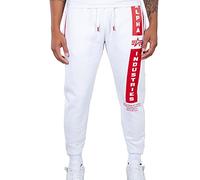 Alpha Industries Men's Defense Jogger White/Red S