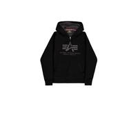 Alpha Industries Men's Fleece Sherpa Hoodie, Black, 3XL