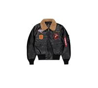 Alpha Industries Men's G1 Devils Brigade FL Bomber Jacket, Black, 3XL