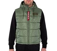 Alpha Industries Hooded Puffer FD Vest for men Sage-Green