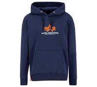 ALPHA INDUSTRIES Men's Hoodie Basic Rubber Ultra Navy, Ultra Navy, M