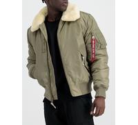 Alpha Industries Mens Injector III Flight Jacket in Green Nylon - Size Large