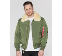 Alpha Industries Mens Injector III Flight Jacket in Sage Green Nylon - Size Small