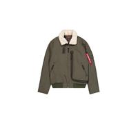 Alpha Industries Mens Jacke - Green Cotton - Size Medium