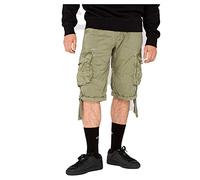 Alpha Industries Mens Jet Cargo Shorts, Light Olive, 36 UK