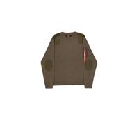 Alpha Industries Men's Knitted Utility Sweatshirt, Mud Olive, 3XL