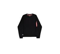 Alpha Industries Label Sweatshirt Backprint for Men Size 2XL - black