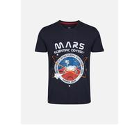 Alpha Industries Men's Limited Edition Mission To Mars Reflective T-Shirt | Rep Blue - Black