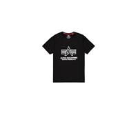 Alpha Industries Men's Logo Print T-Shirt, Black, XL