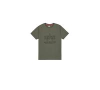 Alpha Industries Men's Logo Print T-Shirt, Dark Olive, XXL