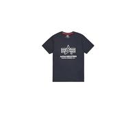 Alpha Industries Men's Logo Print T-Shirt, Navy, 3XL
