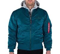 ALPHA INDUSTRIES Men's MA-1 D-Tec Jacket, deep petrol, S