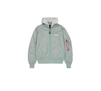 Alpha Industries Men's MA-1 TT Hood Light Bomber Jacket, Frost Green, 3XL