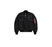 Alpha Industries Men's MA-1 VF EMB Back Bomber Jacket, Black, M