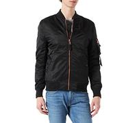 Alpha Industries Men's MA-1 VF LW Bomber Jacket, Black/Copper, L