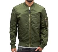 Alpha Industries Men's MA-1 VF LW Bomber Jacket, Dark Green, M
