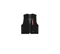 Alpha Industries Men's Mesh Utility Vest, Black, L