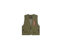 Alpha Industries Mesh Utility Vest Vests for Men Size M - dark olive
