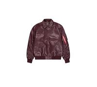 Alpha Industries Men's PU College Jacket, Dark Cherry, S