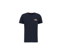Alpha Industries Puff Print Logo Backprint T-Shirt for Men Size M - rep.blue