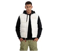 Alpha Industries Men's Puffer LW Vest, Jet Stream White, M