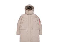Alpha Industries Mens Puffer Parka Winter Jacket - Sand - Size Medium