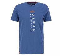 Alpha Industries Men's R Print T Shirt, Vintage Marine, L