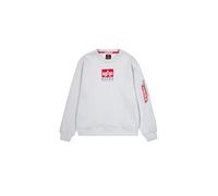 ALPHA INDUSTRIES Men's Satin Logo Sweater Sweatshirt