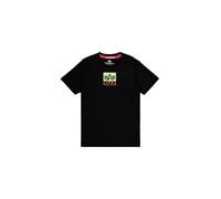 Alpha Industries Satin Logo T-Shirt for Men Size L - black