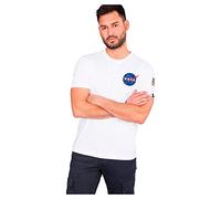 Alpha Industries Men's Space Shuttle T Shirt, White, S